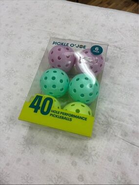 Pastel Pickleballs 6-Pack - Purple, Mint, Yellow